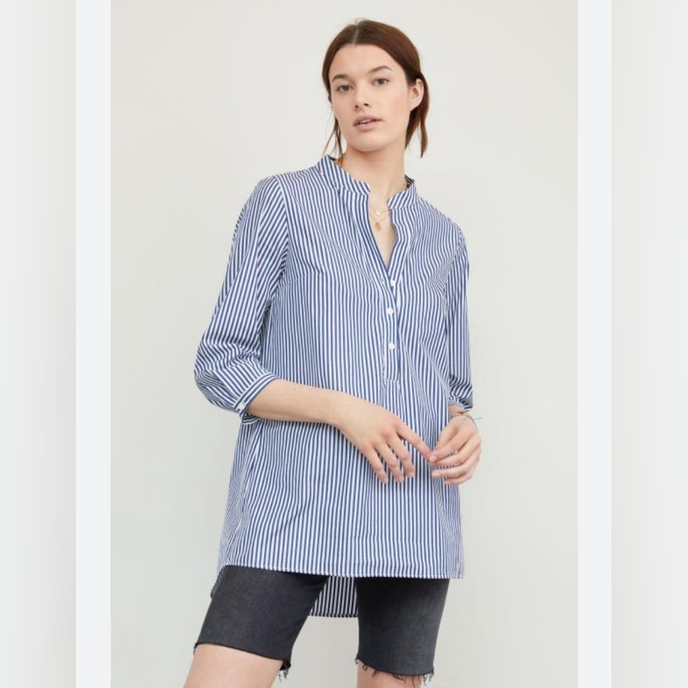 Harshman Hillary Popover Striped‎ Tunic